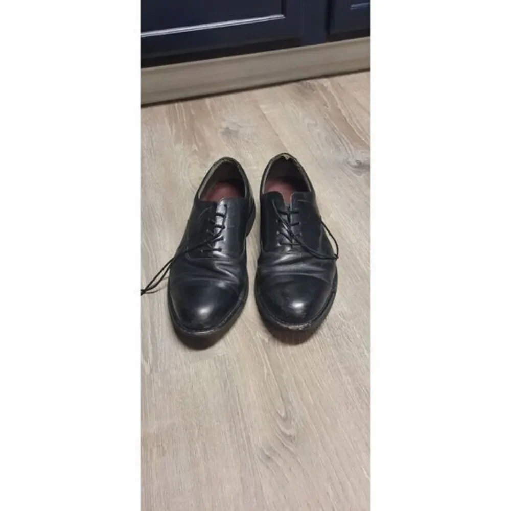 Rockport Men's M3038 Oxford‎ Black Leather Round Toe Lace Up 9.5